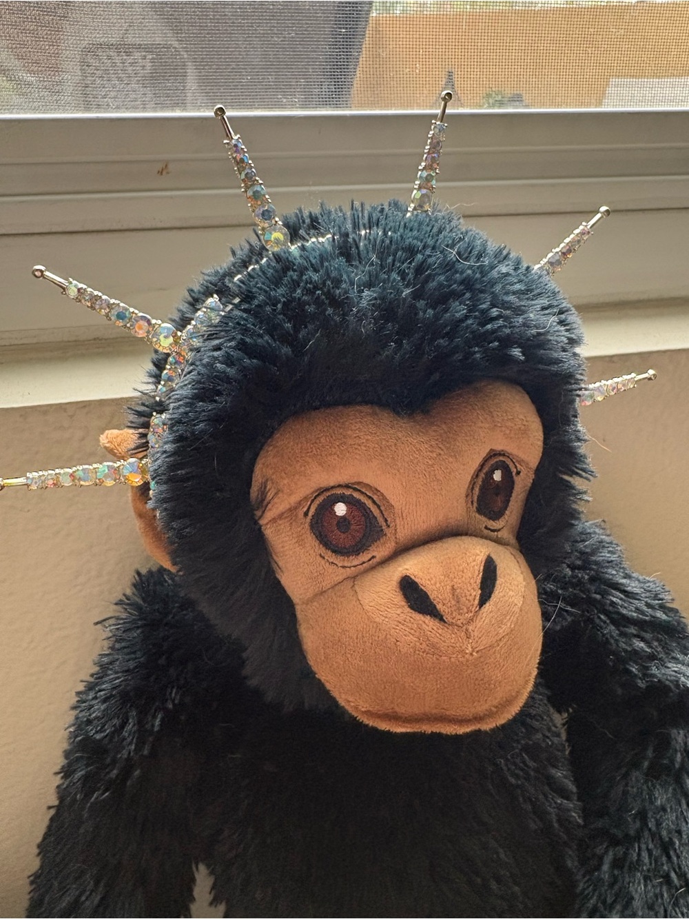 Crystal Spike Headband - Iridescent Stones